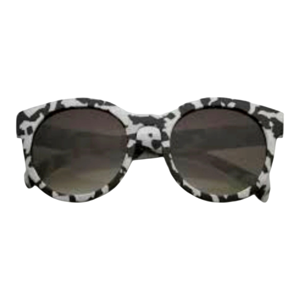 Black & White  Round Sunglasses